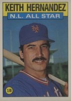 1986 Topps Tiffany #701 Keith Hernandez All-Star Baseball Card