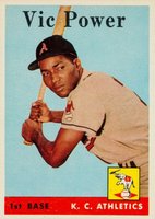 1958 Topps #406 Vic Power Baseball Card