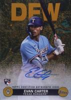 2024 Topps City to City Autographs #C2CEC Evan Carter Gold Baseball Card