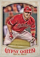 2016 Topps Gypsy Queen #133 Mike Trout Crouching Baseball Card