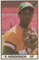 1981 All-Star Game Program Inserts-Hand Cut # Rickey Henderson Baseball Card