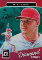 2017 Panini Donruss Optic #13 Mike Trout Aqua Baseball Card