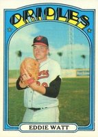 1972 Topps #128 Eddie Watt Baseball Card