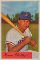 1954 Bowman #163b Dave Philley 152 Games -No Traded Line Baseball Card