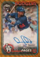 2024 Topps Chrome Update Chrome Baseball Update Series Autographs #RAAP Andy Pages Gold Wave Baseball Card