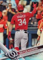 2017 Topps Chrome #48 Bryce Harper Red Jersey-Refractor Baseball Card