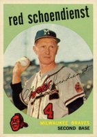 1959 Topps #480 Red Schoendienst Baseball Card