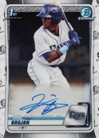 2020 Bowman Chrome Prospect Autographs #CPAVB Vidal Brujan Baseball Card