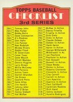 1972 Topps #251b 3rd Series Checklist (264-394) Small Print on front Baseball Card