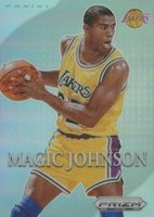 2023 Panini Prizm Deca Most Valuable Players #7 Magic Johnson Silver Prizm Basketball Card