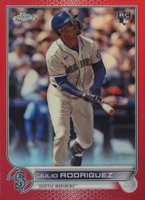 2022 Topps Chrome Update #USC150 Julio Rodriguez Red Baseball Card