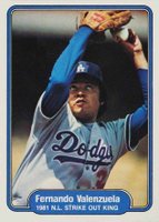 1982 Fleer #636 Fernando Valenzuela Baseball Card