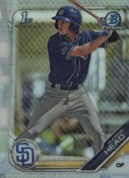 2019 Bowman Draft #BDC69 Hudson Head Chrome-Refractor Baseball Card