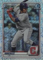 2020 Bowman Chrome Mega Box #BCP109 Oscar Gonzalez Baseball Card