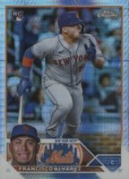 2023 Topps Chrome #203 Francisco Alvarez Prism Refractor Baseball Card