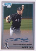 2010 Bowman Chrome Draft Picks & Prospects #BDPP92 Chris Sale Autograph Baseball Card