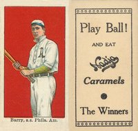1909 Nadja Caramel # Jack Barry Baseball Card