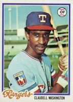 1978 Topps #67 Claudell Washington Baseball Card