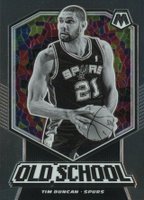 2019 Panini Mosaic Old School #20 Tim Duncan Basketball Card