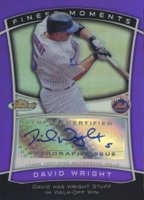 2010 Finest Moments Autographs #FMADW David Wright Purple Refractor 1/1 Baseball Card