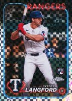 2024 Topps Chrome #122 Wyatt Langford X-Fractor Baseball Card