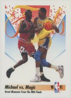 1991 Skybox #333 Michael vs. Magic Basketball Card