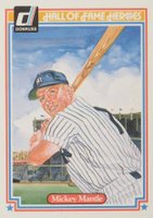 1983 Donruss Hall of Fame Heroes #7 Mickey Mantle Baseball Card