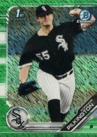 2019 Bowman Chrome Prospects #BCP220 Konnor Pilkington Green Shimmer Baseball Card