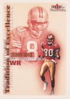 2000 Fleer Tradition of Excellence #13 Jerry Rice Football Card