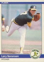 1984 Fleer Update #U-109 Lary Sorensen Baseball Card
