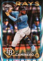 2024 Topps Chrome #213 Junior Caminero Raywave Baseball Card