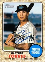 2017 Topps Heritage Real One Autographs #GT Gleyber Torres Baseball Card