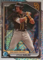 2024 Bowman Mega Box Chrome Prospects #102 Ethan Salas Baseball Card