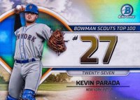 2023 Bowman Scouts' Top 100 #BTP27 Kevin Parada Baseball Card