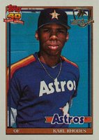 1991 Topps Desert Shield #516 Karl Rhodes Baseball Card