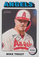 2024 Topps Heritage #52 Mike Trout White Border Baseball Card