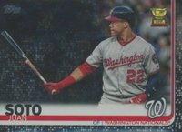2019 Topps #213 Juan Soto Batting-Black Baseball Card