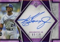 2019 Topps Transcendent Framed Transcendent Autographs #KGJ Ken Griffey Jr. Variation-Purple Baseball Card