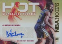 2021 Panini NBA Hoops Hot Signatures Rookies #HSRJK Jonathan Kuminga Basketball Card