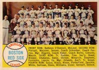 1958 Topps #312 Boston Red Sox Baseball Card