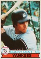 1979 Burger King Yankees #14 Bucky Dent Baseball Card