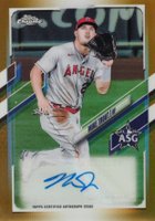 2021 Topps Chrome Update All-Star Game #MT Mike Trout Autograph-Gold Refractor Baseball Card