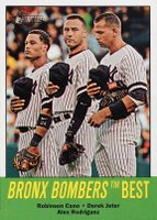 2012 Topps Heritage  #173 Alex Rodriguez/Derek Jeter/Robinson Cano Baseball Card