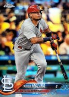 2018 Topps Chrome #24 Yadier Molina Refractor Baseball Card