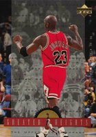 1996 Upper Deck Jordan Greater Heights #GH9 Michael Jordan Basketball Card
