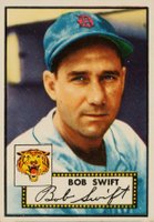 1952 Topps #181 Bob Swift Cream back Baseball Card