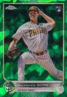 2022 Topps Chrome Update Sapphire Edition #81 MacKenzie Gore Green Baseball Card
