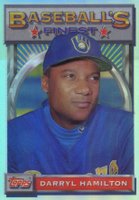 1993 Finest #45 Darryl Hamilton Refractor Baseball Card