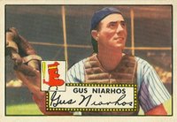 1952 Topps #121 Gus Niarhos Baseball Card
