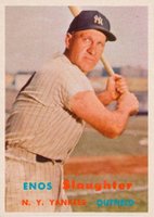 1957 Topps #215 Enos Slaughter Baseball Card